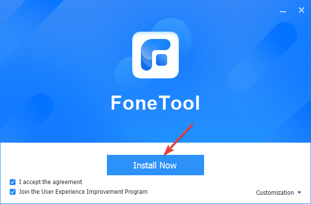 FoneTool Install 