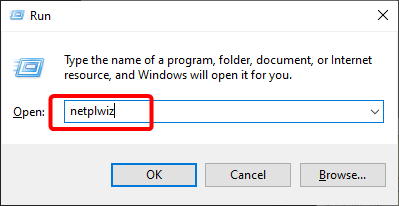 netplwiz remove windows 10 password